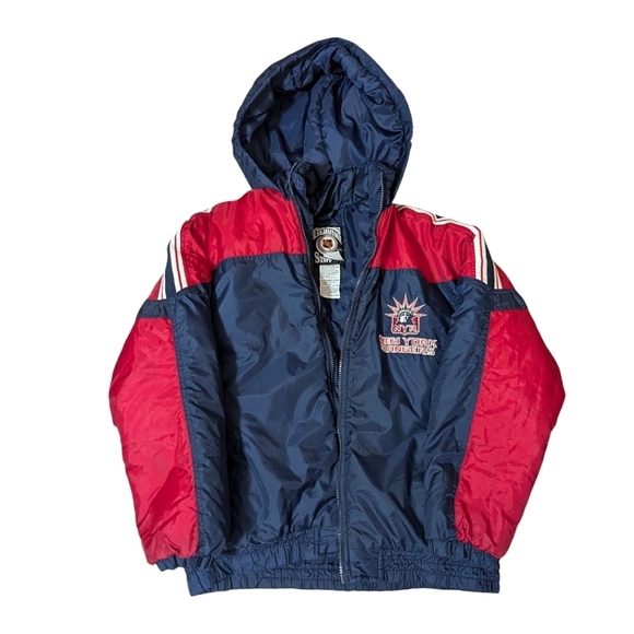 Vintage Y2K NY Rangers Hockey starter puffer jacket Warm&cuddly Incredible find! - Picture 1 of 16